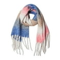 thumbnail image 1 of LIJCC Women'S Thick Tassel Color Block Scarf and Shawl Large Scarf Women'S Long Striped Blanket Chunky Oversized Winter Fall Warm Scarf Big Scarves Wrap Shawl, 1 of 3
