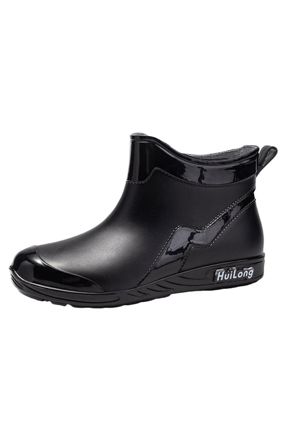 Women's Rubber Boots for Gardening Fishing Boating Camping Women's Slip-On Footwear Rubber Camp Booties Outdoor Rain Shoe for Gardening