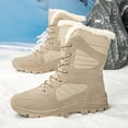 thumbnail image 1 of LIJCC Women's Winter Light Warm Insulated Comfy Non-Slip Platform Mid-calf Boots Waterproof High Top Snow Boots Outdoor Cold Weather Outdoor Boots, 1 of 8