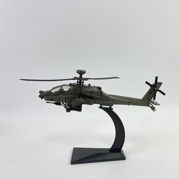 LIJIEHAO21 Toy models,Helicopter for Boys Longbow Apache Helicopter Model Airplane,Diecast Military Attack Helicopter