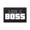 thumbnail image 1 of LIKE A BOSS Decal work team sports kids parent quote | Indoor/Outdoor | 9" Tall, 1 of 4