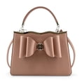 thumbnail image 1 of LIKE DREAMS Vegan Leather Noa Structured Bowtie Crossbody Bag, Mauve, 1 of 5