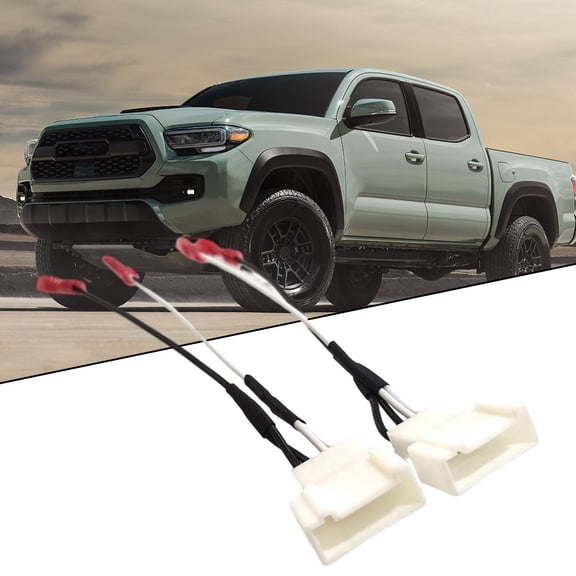 LIKEM 2x Dash Front Speaker Wire Harness Cable Adapter Fit For Toyota For Tacoma 16-19