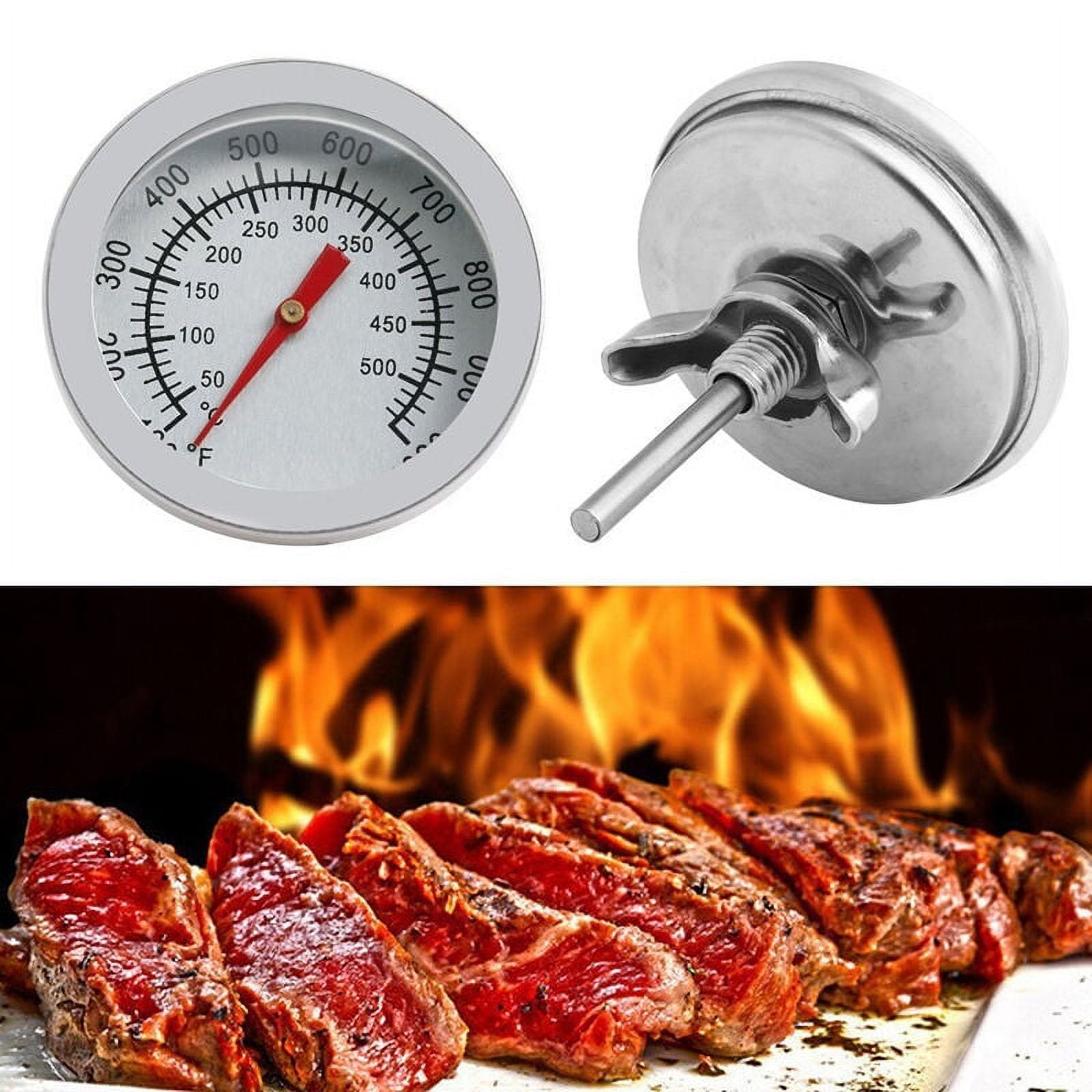 Stainless Steel BBQ Barbecue Smoker Grill Thermometer Temperature Gauge  (100 to 1000 degrees Fahrenheit) BBQ Accessories - AliExpress