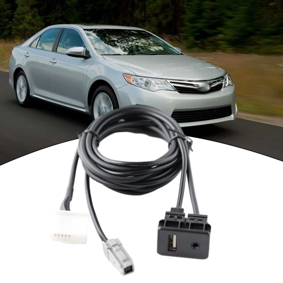 LIKEM Car Radio Audio AUX USB 20Pin Dash Panel Wire Harness Cable For Toyota