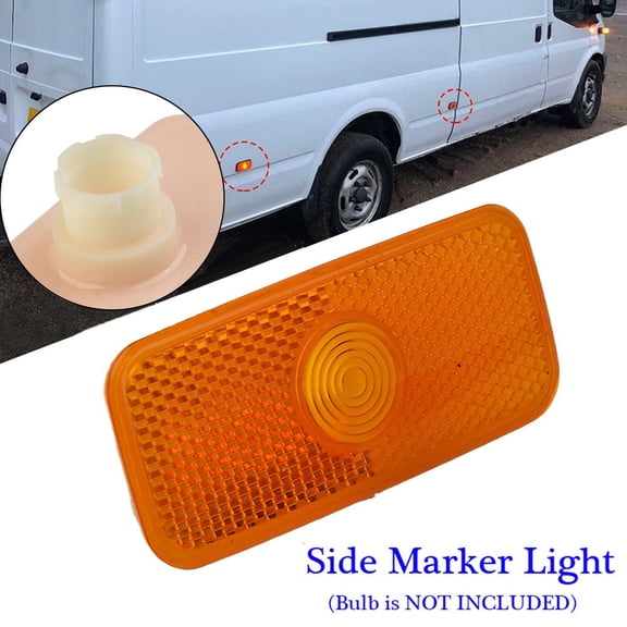 LIKEM Car Side Marker Light Lamp Lens For Ford Transit MK7 2006-2014/ MK6 2000-2006