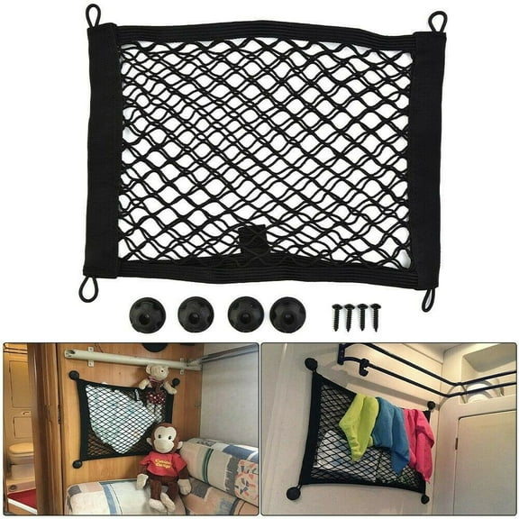 LIKEM Elastic Storage Net 10x20inch Extra Large for Cargo Van Motorhome Mobile Home Caravan Boat