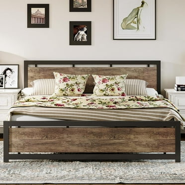 LIKIMIO Adult 40.60 Inches Metal Bed Frame, King