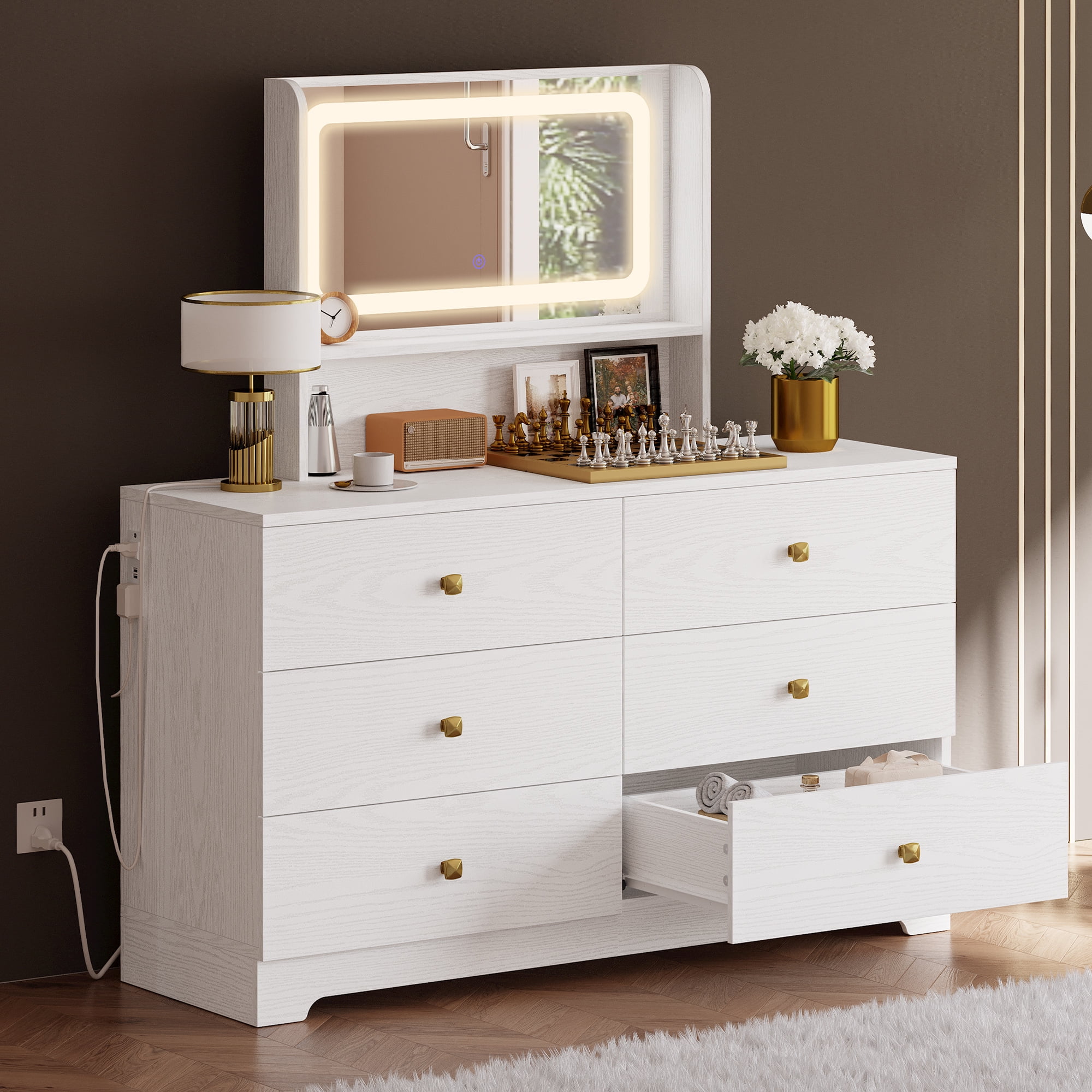 Hallway dresser with mirror discount