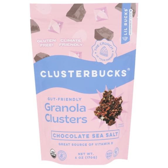 Lil Bucks Chocolate Sea Salt Organic Clusterbucks 6 oz.