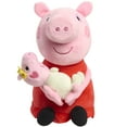 thumbnail interactive-video image 1 of Lil Friends Peppa Pig Big Sis 11.5-inch Plush Stuffed Animal Featuring Baby Evie, Kids Ages 3 and up, 1 of 9