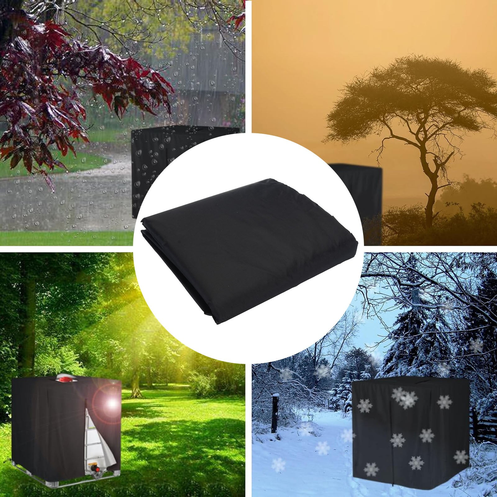 LILELIS New Throw Covers for Recliners IBC Tote Cover For 1000L Outdoor