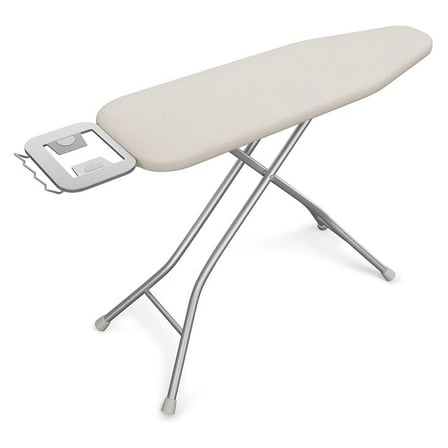 LILEYI Foldable Ironing Board, Heavy Duty Iron Board with 9 Adjustable Heights, 4 Layer Cover and Safety Iron Rest, 52X14 Compact and Space Save Iron Board for Home Laundry Room Use, Beige