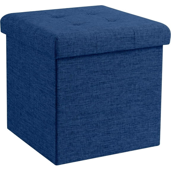 LILEYI Folding Storage Ottoman with Storage Bench, Large Storage Ottoman Bench, Storage Chest, Foot Rest Stool, Bedroom Bench with Storage - (Dark Gray)