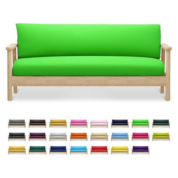 LILEYI Futon Cover Stretch Futon Cover Armless Sofa Slipcover Non Slip Sofa Bed Cover Full Size 54"x75"x6" Seagreen