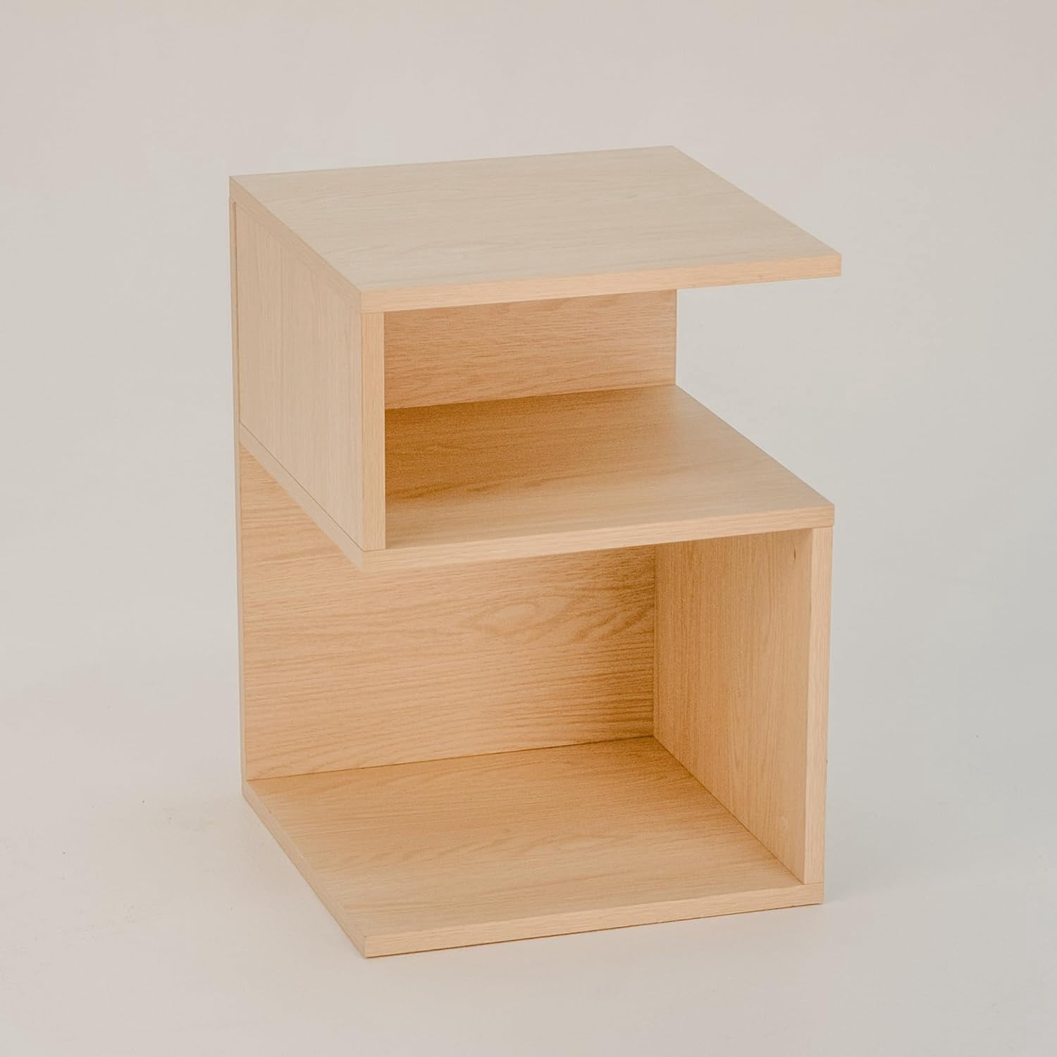 LILEYI Tokyo S Minimalist 3 Tier End Table - Minimalist 3-Tier Wood ...