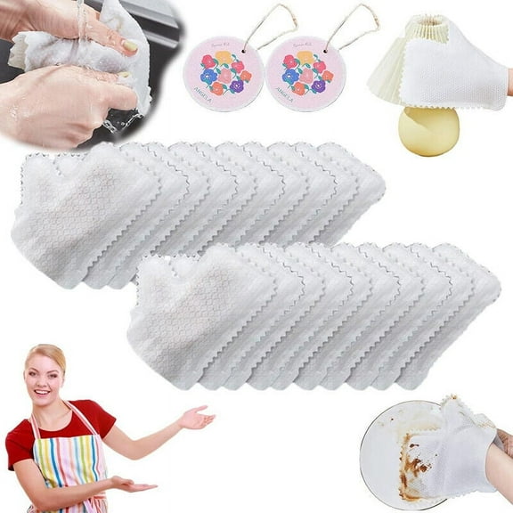 LILIANG 10/20Pcs Home Disinfection Dust Removal Glove, Washable Microfiber Cleaning Gloves