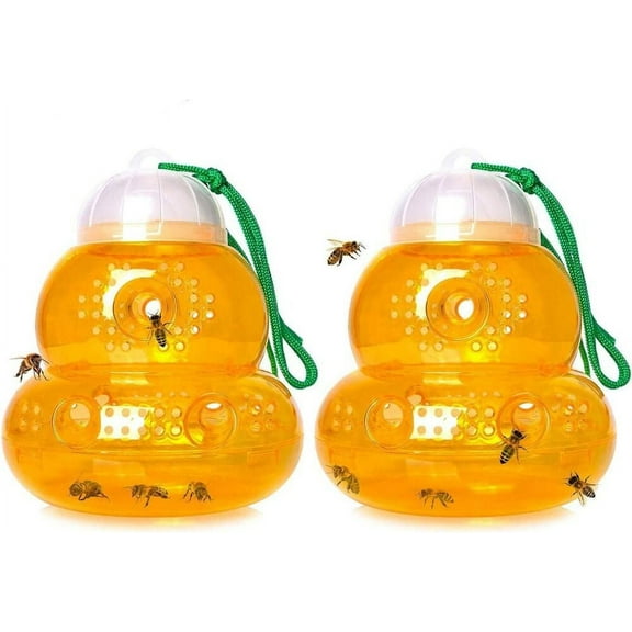 LILIANG 2 Pack Wasp Trap - Wasp Catcher, Bee Trap, Yellow Jacket Traps