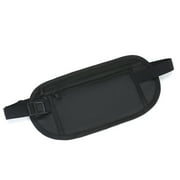 LILIANG 2PCS Money Belt Travel Hidden Secret Discreet Bum Bag Waist Wallet Pouch Unisex