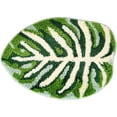 thumbnail image 1 of LILIANG Boho Bath Mat Green Leaf Mat Palm Shaped Super Absorbent Bathroom Rugs Non Slip, 1 of 11
