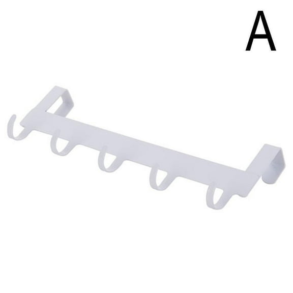 LILIANG Over The Door 5 Hooks Metal Coat Towel Rack Over Door Hanger Home Bathroom Organizer