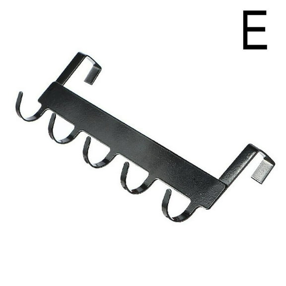 LILIANG Over The Door 5 Hooks Metal Coat Towel Rack Over Door Hanger Home Bathroom Organizer