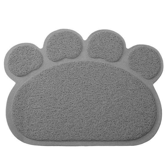 LILIANG Pet Feeding Mat Paw Shape Dog Cat Puppy Kitten Food Dish Bowl Placemat Non-Slip Cat Litter Mat