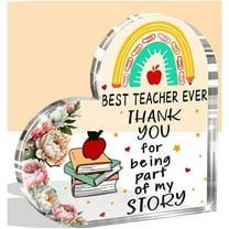 LILIANG Teacher Appreciation Gifts, Unique Gifts Ideas from Students,Teachers Day Gifts for New Teachers, Teacher Keepsake,Teaching Assistant Gift,Teacher Sign for Desk