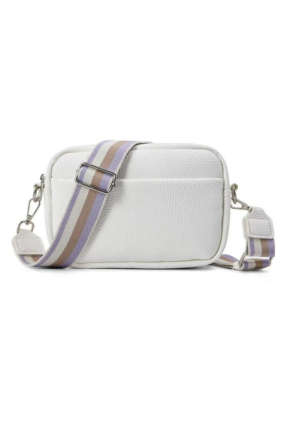 Women Ladies Shoulder Bag Cross Body Messenger Bag Leather Wide Strap Handbag