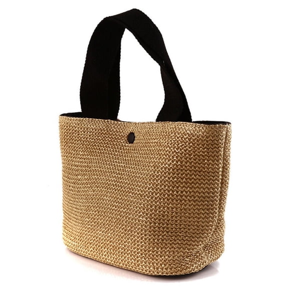 LILIANG Women Wicker Handbag Bag Tote Beach Straw Woven Summer Rattan Basket Bags Decor