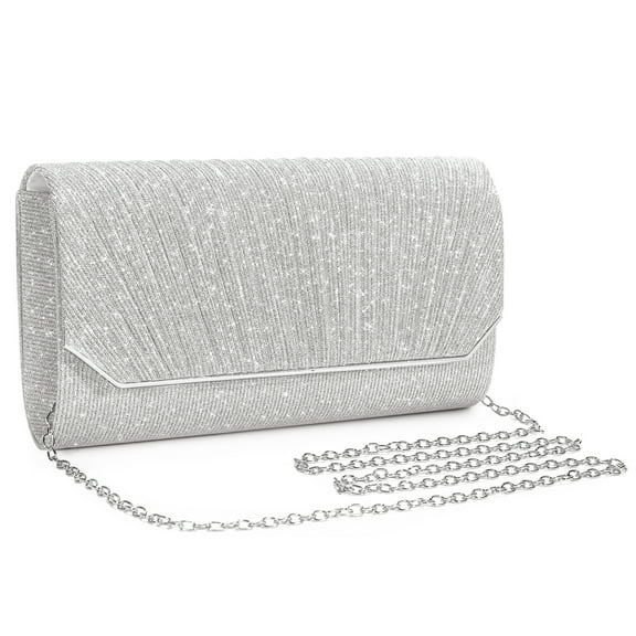 LILIANG Women's Evening Clutch Bag Purse Glitter Party Wedding Handbag Shoulder Bag with Chain