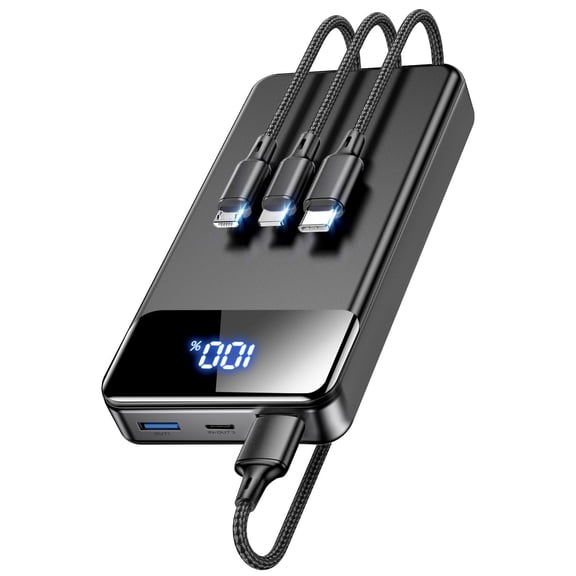 LILIO Portable Charger Power Bank60,000mAh Battery Pack, 22.5W Power Bank Fast Charging with USB Cable, Phone Charger for iPhone 17/16/15/14/13 All Series/Samsung/Android, Camping Essentials, Black