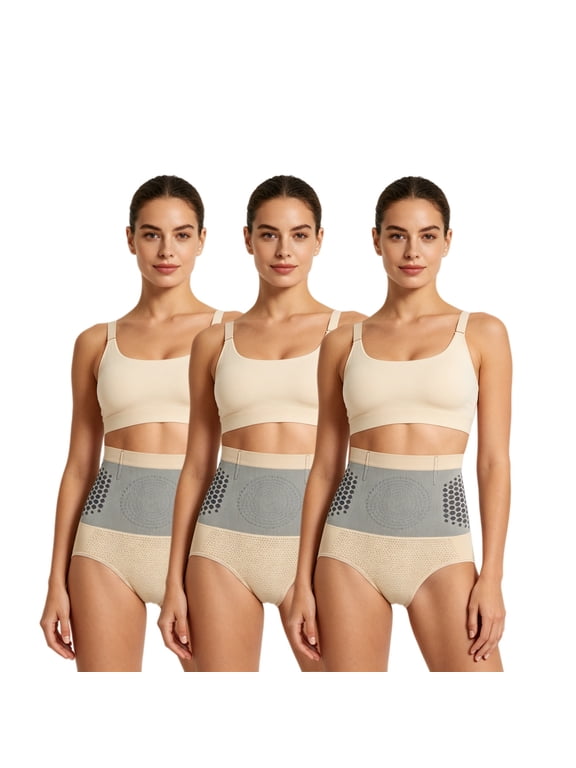 3 Packs Shapewear for Women Plus Size Tummy Control Seamless Underwear Ladies High Waisted Girdle Body Shaper Lifting Panties