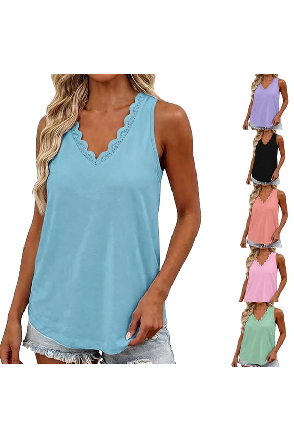 Athletic Tank Tops for Women Casual Plain Color Summer Tank Tops Adjustable Straps Comfy Round Neck Sleeveless Layering Shirts Cami Camisole 2026 Casual Basic Workout Shirts