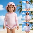 thumbnail image 1 of LILIYA Baby Girl Swimsuit 18-24 Months Slim Fit Color Block Little Girls' Swimwear Cute Sporty Bikini Sets 2 Piece Bathing Suit Size 7-16 Years, 1 of 6