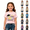 thumbnail image 1 of LILIYA Back To School Shirt Kids Girl Kindergarten Here I Come Classic Graphic Short Sleeve T-Shirt Vacation Summer Clothes, 1 of 5