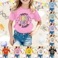 thumbnail image 1 of LILIYA Back To School Shirts for Girls Happy First Day Of Kindergarten Regular Fit Holiday Short Sleeve T-Shirt Party Gift Summer Clothes, 1 of 5