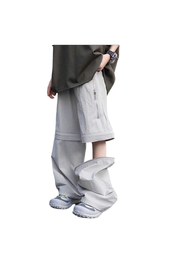 Boys Summer Casual Cargo Shorts Boys Convertible Pants Summer Lightweight Casual Trousers Outdoor For Big Kids
