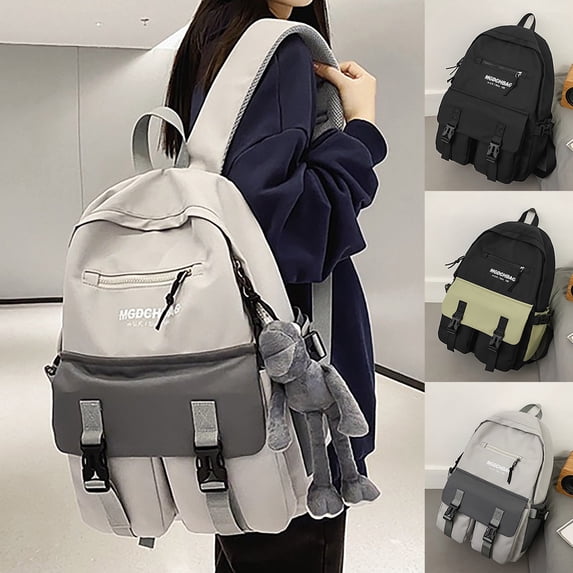 LILIYA Compact Medium Backpack, Large Capacity, Wear-resistant, Back to School, for Ages 5Rd 5th 7th 9th, High School, School Companion, Day Pack, Versatile Design