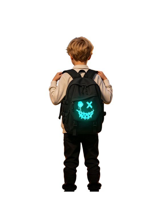Gesture Backpack for Boys, School Bags Glow Bookbags Large Capacity Fashion Laptop Backpack for Teenagers Student Sports Reflective Travel