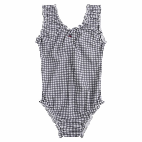 LILIYA Girls Bathing Suit Sun UPF 50+ Cute Two Piece Swimsuits For Girls With Ruffle Skirt And Rash Guard Top