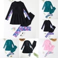 thumbnail image 1 of LILIYA Girls Tankini Swimsuit Sets Size 14 16 Ruffle Hem Color Block Little Girls' Swimwear Quick-Drying Sporty Bikini Sets 2 Piece Bathing Suit Size 7-16 Years, 1 of 7