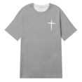 thumbnail image 1 of LILIYA God is Good Shirt Christian Jesus Cross T Shirts for Men Short Sleeve Casual Streetwear Religious Faith Inspirational Vintage Oversized Graphic Tees Tops Tee, 1 of 2
