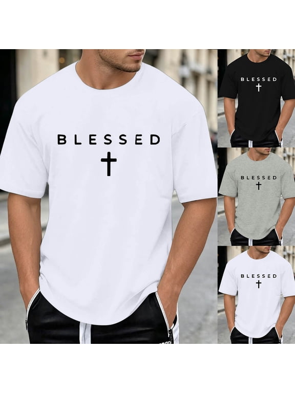 God is Good Shirt Christian Jesus Cross T Shirts for Men Short Sleeve Casual Streetwear Religious Faith Inspirational Vintage Oversized Graphic Tees Tops Tee