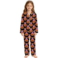 thumbnail image 1 of LILIYA Halloween 2-Piece Loose-fit Button Down Matching Pajama Set, Soft & Cute for Cozy Nightwear Loungewear 11-12 Years, 1 of 4