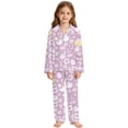 thumbnail image 1 of LILIYA Halloween 2-Piece Loose-fit Button Down Matching Pajama Set, Soft & Cute for Cozy Nightwear Loungewear 13-14 Years, 1 of 4