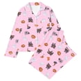 thumbnail image 1 of LILIYA Halloween Pajama Outfit for Girls, Short Sleeve Button Down Top and Shorts, Cute Funny Pumpkin Ghost Print Sleepwear, Cozy Loungewear, 2026 Trendy Homewear 11-12 Years, 1 of 4