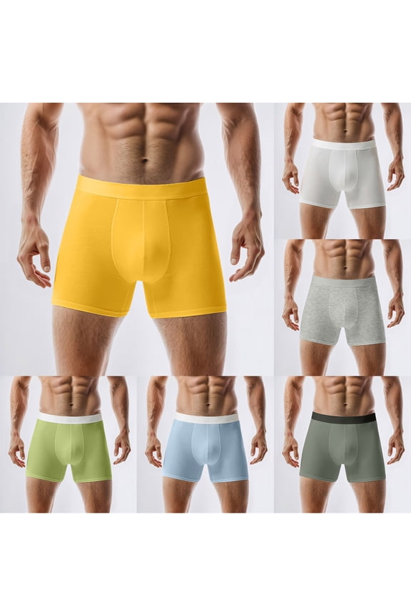 Mens Underwear Boxers Stretch Moisture Wicking Quick-Dry Boxer Briefs Breathable Performance Boxer Trunks