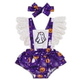 thumbnail image 1 of LILIYA My First Halloween Outfit Flannel Animal Romper for Boys and Girls Jumpsuit Overalls Childrens Soft Sleepwear Onesie 3-6 Months, 1 of 8