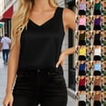 thumbnail image 1 of LILIYA Pink Tank Tops for Women Vintage Solid Summer Tank Tops Spaghetti Strap Slim Fitted Round Neck Sleeveless Shirts Camisoles for Women Full Length Workout Basic Tank Top, 1 of 5